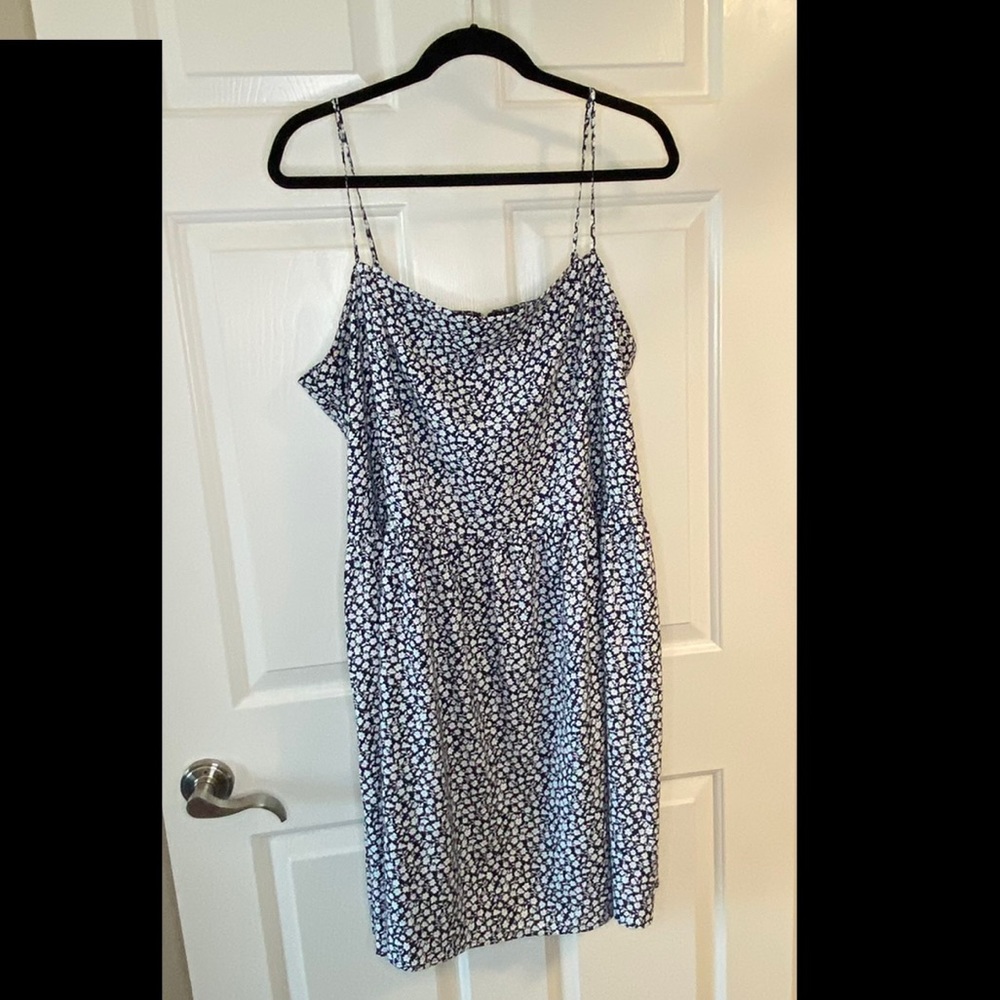 Goodthreads Georgette Smock-Back Cami Mini Dress, size XXL, Navy